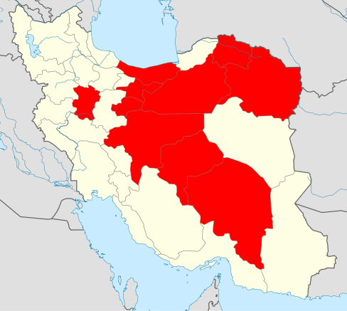 نقشه استان های مشارکت کننده در موکب جهانی حضرت قاسم ابن الحسن